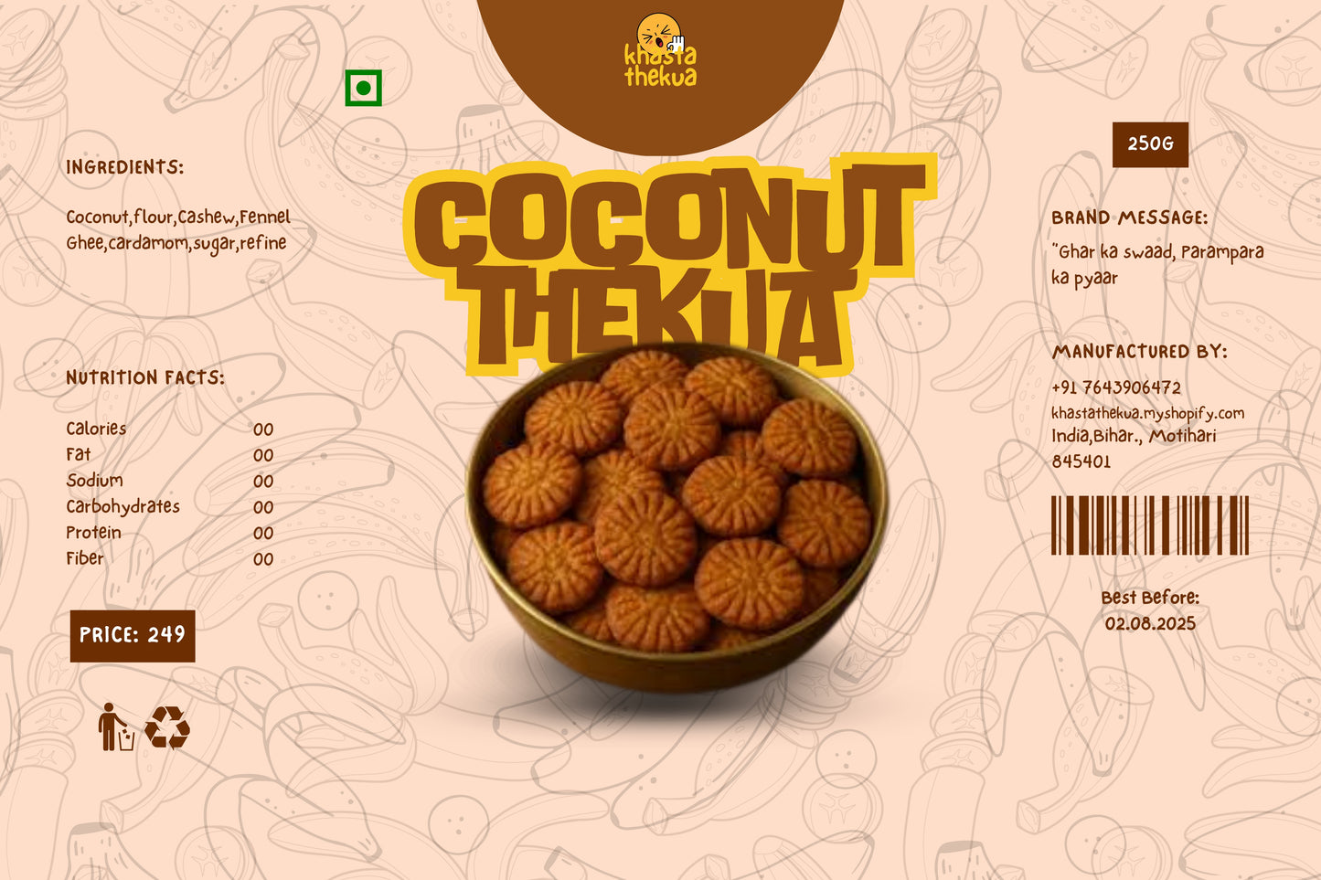 Coconut Thekua
